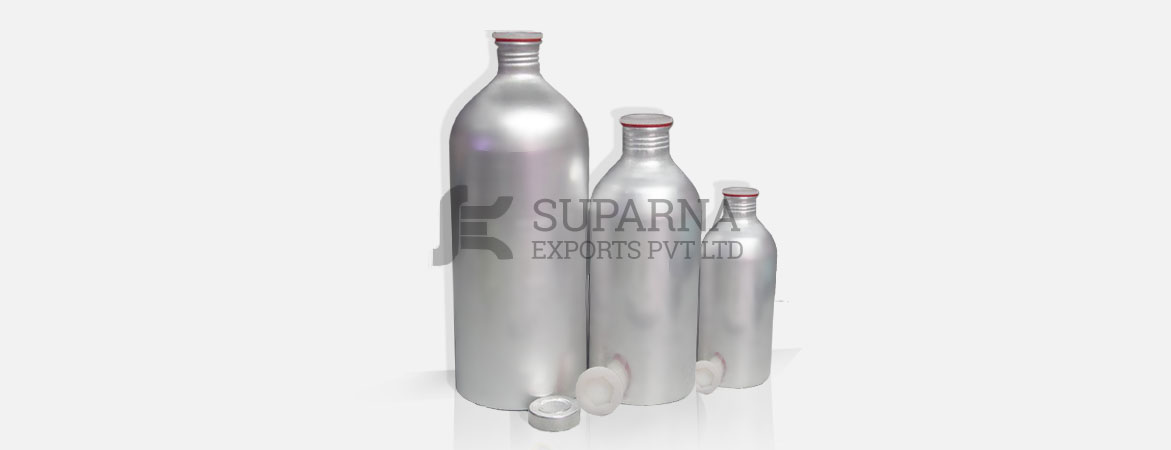 Aluminum Bottles with Screw Plugs